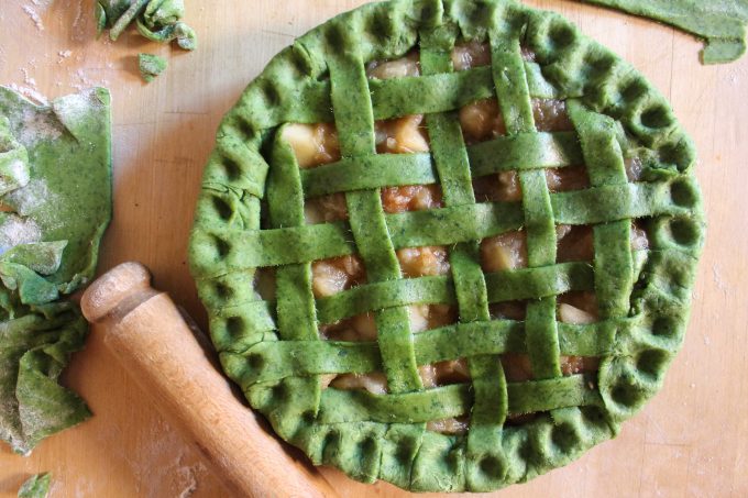 Apple Pie with Kale and Lemon Pastry