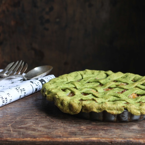 Apple Pie with Lemon Kale Pastry