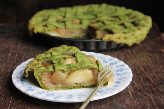 Apple Pie with Kale and Lemon Crust