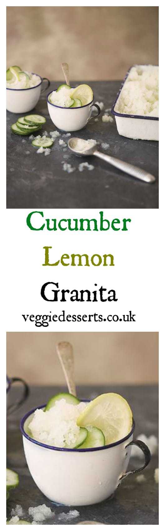 Cucumber Lemon Granita | From Veggie Desserts and Cakes by Kate Hackworthy