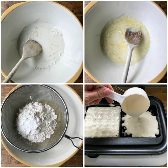 Step by step tutorial for vegan waffle recipe