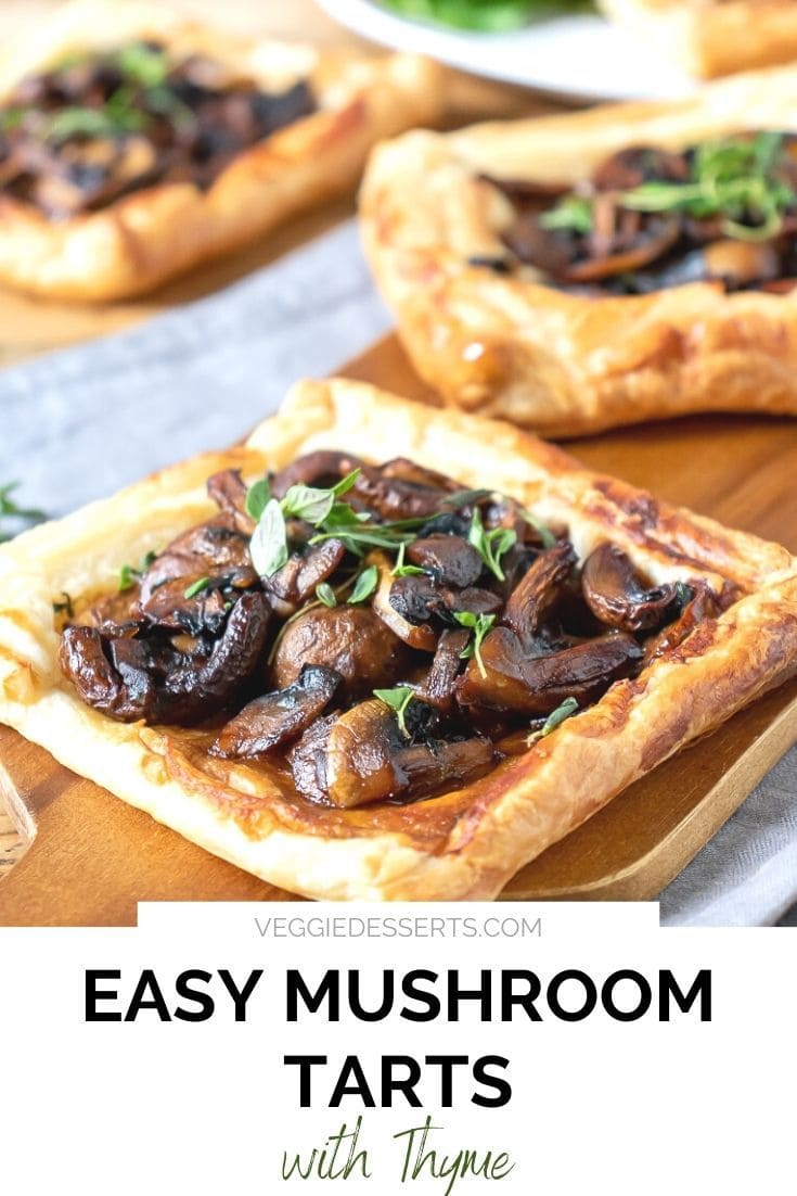 Pinnable image - tarts with text overlay.