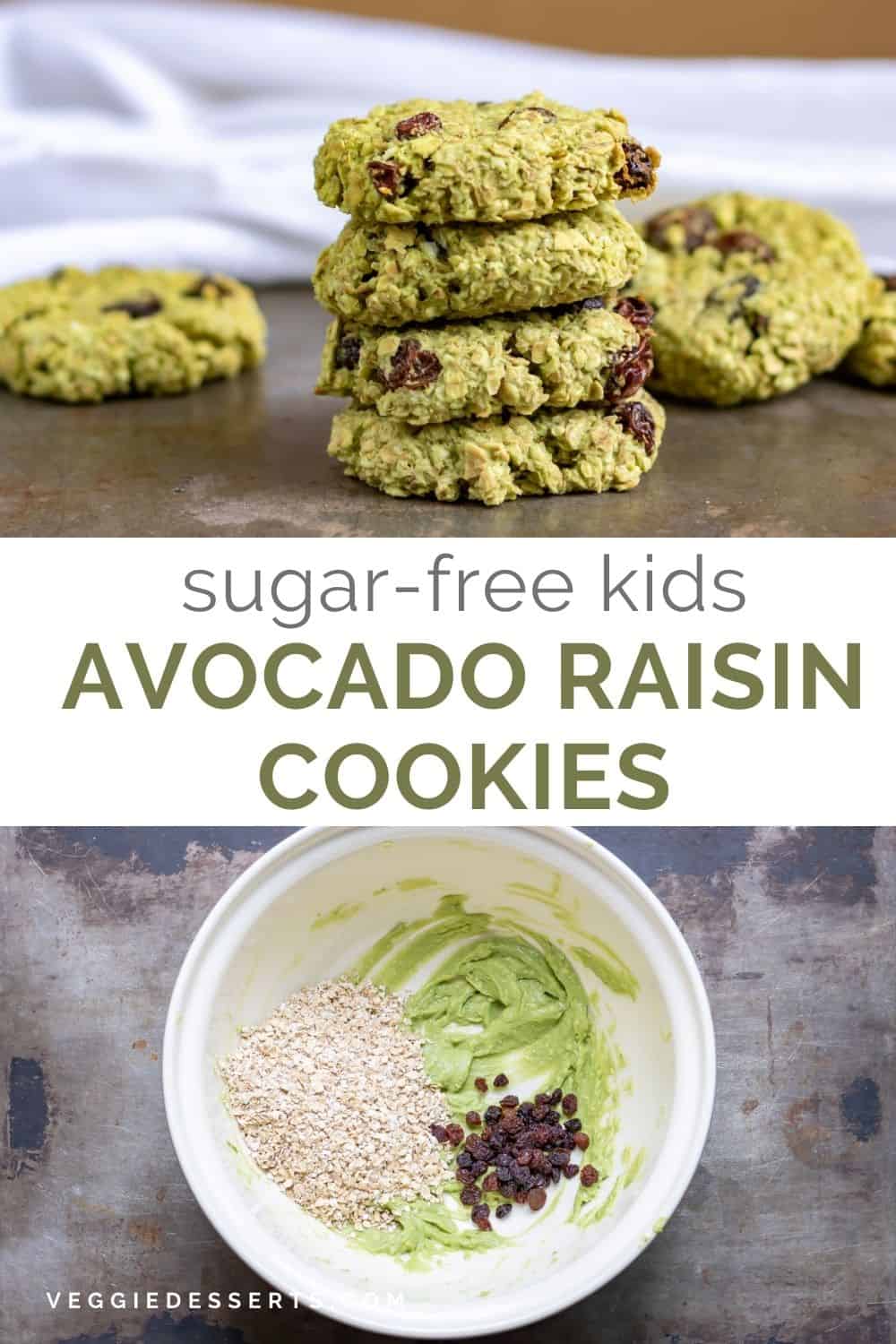 Images of cookies and cookie dough.